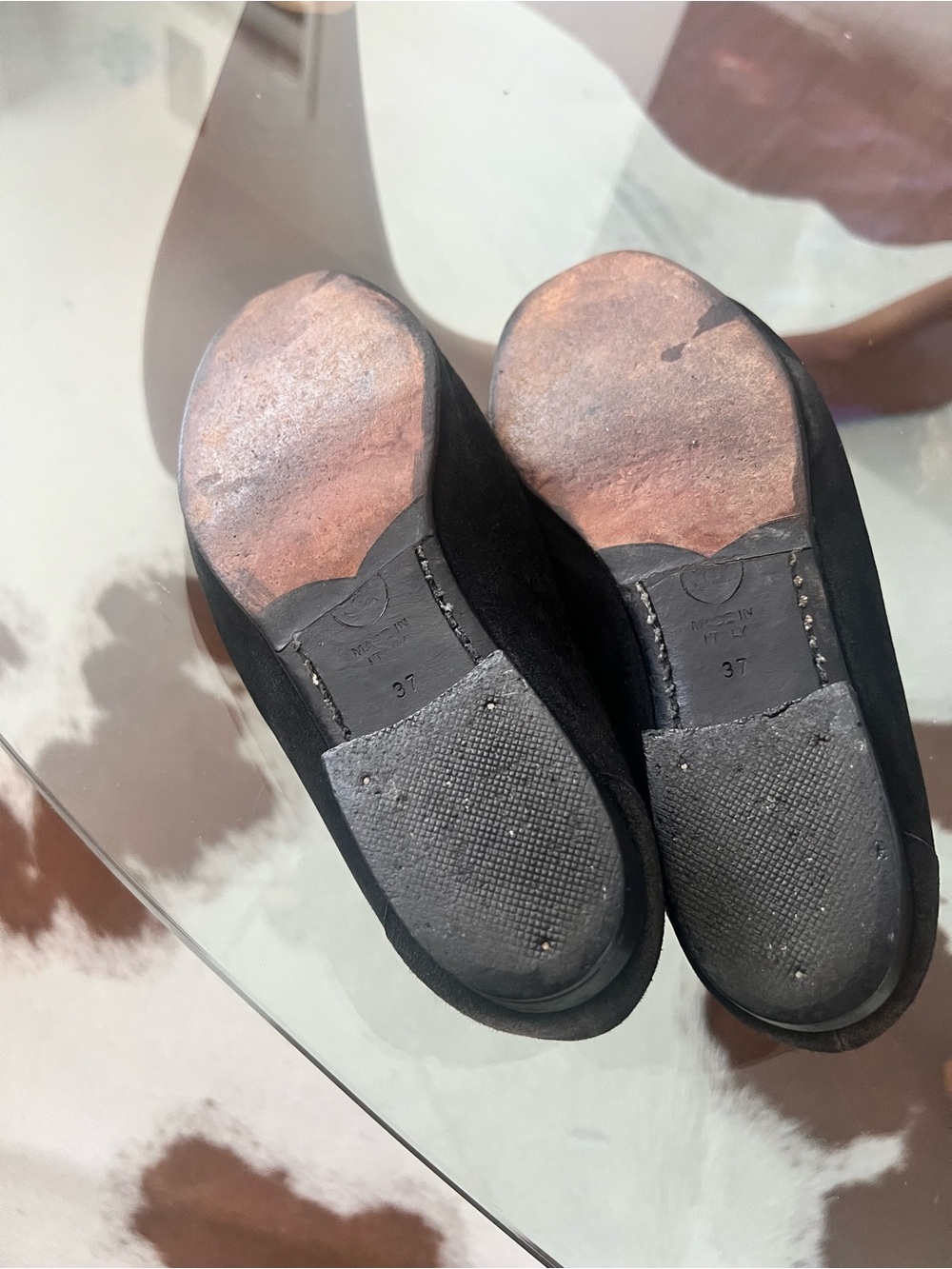 Authentic Chanel Black Suede Classic Loafers/Penny Loafers - Picture 10 of 11
